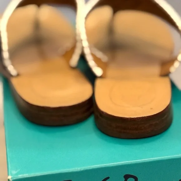 Jack Rogers Black and White Thong Sandals - Picture 6 of 9